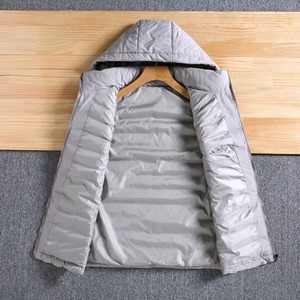 Cotton vest New autumn winter style fashionable thin <b>cardigan</b> baggy <b>jacket</b> pullover <b>men</b> coat Sleeveless <b>Jacket</b> 100 Polyester - Product Image 4