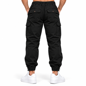 Pantalones Cargo Personalizados para Hombre con Cintura Ajustable, Tobillos con Puños y Bolsillos Funcionales para Ropa Urbana - Product Image 6