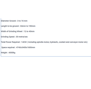 เครื่องเจียรแบบแทปเรลีฟสำหรับการเจียรเกลียวที่มีความแม่นยำสูงและการใช้งานงานโลหะ - Product Image 5