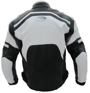 Chaqueta de Motociclista de Cuero Vacuno Genuino Personalizada, Chaqueta de Motociclista de Cuero Impermeable Reflectante con Protección CE para Hombre - Product Image 2