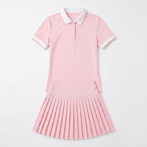 OEM Wholesale Custom Logo Private Label Sublimation Printed Spandex/Nylon Short Sleeve Turn-down Collar Tennis <b>Dress</b> Unisex - Product Image 3