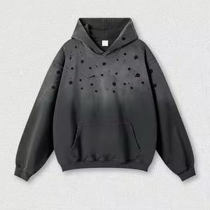 Sweats à capuche délavés à l'acide en gros, respirants, durables, coupe-vent, conception OEM, qualité supérieure, à prix bas - Product Image 3
