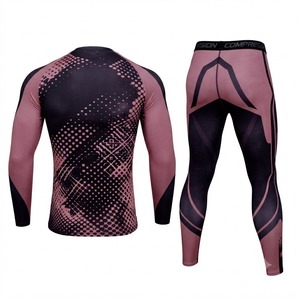Ensemble personnalisé chemise et pantalon pour homme, manches longues, anti-UV, pour la gym, l'entraînement, le fitness, tenue décontractée, vêtements de sport, 100% coton - Product Image 2