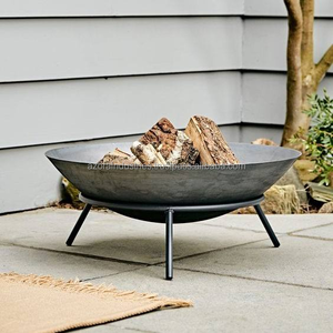 Durable iron fire pit for commercial use in resorts hotels and open event spaces with large fire holding capacity - Product Image 1