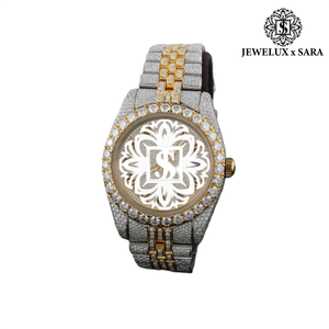 Montre de luxe pour homme sertie de diamants Moissanite, style Hip Hop, idéale pour un cadeau d'anniversaire, des festivals et les soirées - Product Image 1