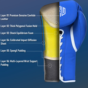 Guantes de Entrenamiento de Combate Profesionales de Alta Calidad, Fabricante OEM ODM, Logotipo Personalizado, Artes Marciales, Guantes de Boxeo de 8oz, 10oz, 12oz - Product Image 3