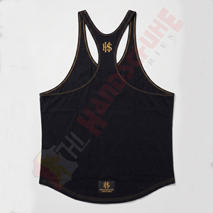 เสื้อกล้ามออกกำลังกายผู้ชาย HANDSCHUHE INDUSTRIES ผ้าสแปนเด็กซ์/คอตตอน ระบายอากาศได้ดี สำหรับเพาะกาย ฟิตเนส และการออกกำลังกาย สามารถสั่งทำได้ - Product Image 2