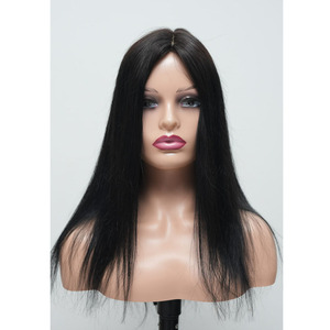 Premium Quality Silk Topper <b>Wig</b> for Women Natural Hairline, 100% Human Hair, Soft & Silky, Lightweight Hair Topper for Volume - Product Image 1