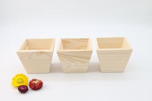 Antique Rustic Farmhouse Eco-Friendly Teak <b>Wood</b> Handmade Root Carving Square Flower Pot with 20L Capacity for Home Garden <b>Decor</b> - Product Image 5