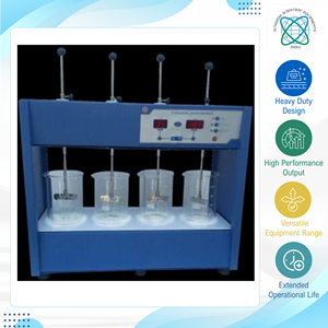 Venta Exclusiva de Aparato de Prueba de Frascos de Alta Calidad de 10 Vatios (w) de Potencia, 25 a 250 RPM, con Indicación Digital, Origen India - Product Image 4