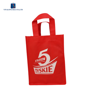 Factory Price Wine Bottle <b>Gift</b> <b>Bag</b> Plastic Rope Handle Zipper Eco Friendly Vinalong Supply for <b>Gift</b> Packaging and Use - Product Image 2