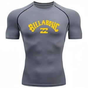 เสื้อรัดกล้ามเนื้อ MMA แบบสั่งทำโลโก้ได้ สำหรับ No Gi Grappling Jiu Jitsu BJJ แขนสั้น บริการ OEM - Product Image 5