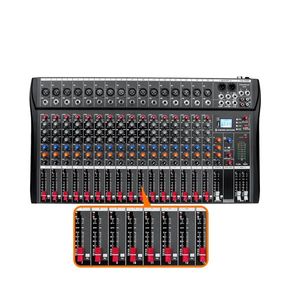 ดิจิตอล 16 ช่องไร้สายไร้สายสำหรับงานสตูดิโอสดเครื่องผสมเสียงคอนโซลพาวเวอร์มิกซ์ USB (110V 220V) - Product Image 6