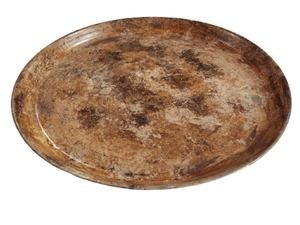 Elegante Bandeja Redonda de Metal para Servir con Asa Floral, Acabado Plateado Decorativo, Plato para Servir para Mesa de Centro y Mesa de Comedor - Product Image 6