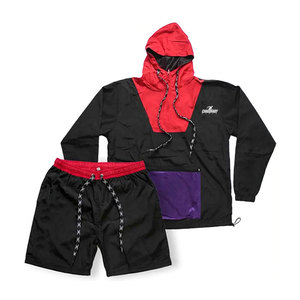 Ensemble short coupe-vent tendance avec un mélange de tissus doux et une sensation confortable pour les activités décontractées quotidiennes - Product Image 6