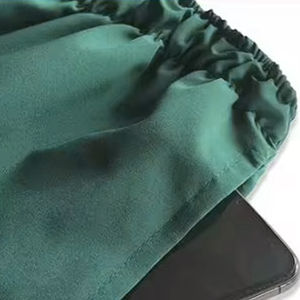 Nouvel ensemble de blouses médicales unisexe 2026 avec ceinture élastique grande taille, uniformes personnalisés, blouses médicales en jean pour infirmières - Product Image 5