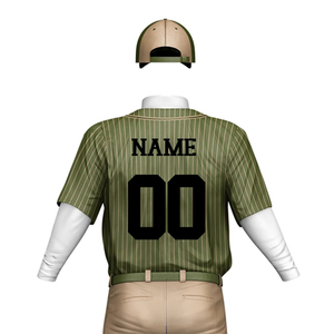 Uniformes de Béisbol Personalizados al por Mayor para Adultos, 100% Poliéster, Manga Corta, Impresos, Antibacterianos, de Secado Rápido, Transpirables, con Espacio para Logotipo Personalizado - Product Image 5
