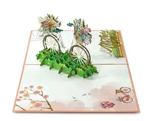 Индивидуальный дизайн и оптовая продажа 3D всплывающая открытка для Счастливого Дня матери для сувенирного магазина или OEM/ODM