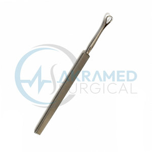 Curette auriculaire vétérinaire en acier inoxydable pour animaux, nettoyeur d'oreilles, extracteur de cérumen, instrument ORL pour chiens et chats, certifié CE ISO - Product Image 3