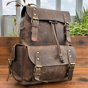 2025 Custom Large Capacity Full Grain Leather <b>Backpacks</b> <b>Laptop</b> Business Travel <b>Backpack</b> Wholesale Best Sellers Bags for Unisex - Product Image 4