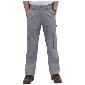 Pantalones de seguridad de cintura alta para hombre, de pana, impermeables, de secado rápido, para invierno, con patrón recto y cierre de botón - Product Image 1