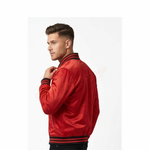 Chaqueta Varsity de Lona Satinada, Delgada y Suave, Estilo Urbano, Personalizable al por Mayor, 100% Poliéster, Logotipo Frontal, Fabricante Profesional - Product Image 4