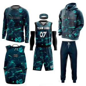 Kit d'uniforme de basketball personnalisé OEM pour hommes - Impression numérique 100 % polyester, protection UV, évacuation de l'humidité, respirant, personnalisation rapide du nom de l'équipe - Product Image 4