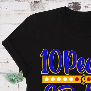 เสื้อยืดลาย 10 ไข่มุก 2 ทับทิม แฟชั่นผู้หญิง เสื้อยืดผ้าฝ้ายลำลอง พิมพ์ลายกราฟิก คอกลม แขนสั้น เสื้อท่อนบน สั่งทำได้ ขายส่ง - Product Image 5