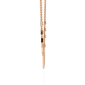 AMBER JEWELS T-2066 Collar con Colgante de Moissanita Triangular Geométrico, Plata 925, Chapado en Plata, Cadena Minimalista, Unisex, para Uso Diario - Product Image 4