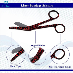 Good Supplier Customized Made Medical Lister Bandage Scissors 5.5 Stainless Steel <b>Nurse</b> Scissors For First Aid & Clinic Use - Product Image 6