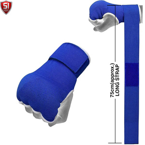 ผ้าพันมือสำหรับชกมวย MMA แบบปรับได้ พร้อมแผ่นรอง EPE ด้านใน ปิดด้วยแถบตีนตุ๊กแก ป้องกันข้อนิ้ว คุณภาพสูง - Product Image 2