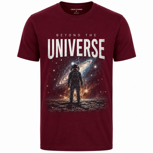 เสื้อยืดคอกลมแขนสั้นทรงปกติพิมพ์ลายอวกาศสีดำสำหรับผู้ชาย Game Changer ผ้าเทอร์รี่ พิมพ์ลายด้วยความร้อน - Product Image 1