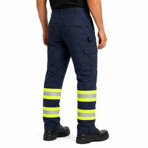 Custom <b>Men</b> Reflective Workwear <b>Pant</b> High Visibility Reflective Tape <b>Cargo</b> Trousers Heavy Duty Safety Workwear Workwear <b>Pant</b> - Product Image 6