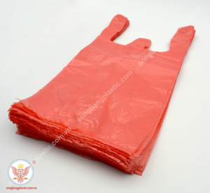 Fabricant d'usine T-shirt biodégradable exonéré de taxe antidumping sac à provisions en plastique réutilisable pour l'exposition de supermarché - Product Image 5