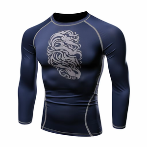 Ventes chaudes : Rashguard d'arts martiaux personnalisé de qualité supérieure, vêtement de compression haute performance pour l'entraînement, respirant et à séchage rapide - Product Image 2
