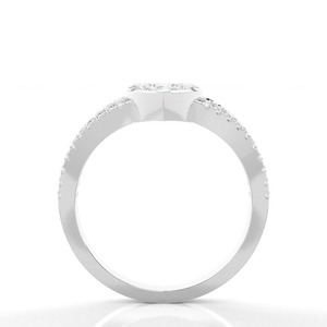 Anillo de Diamantes de Plata de Ley 925 de Diseño de Primera Calidad para Regalo de Lujo y Colección de Joyería Fina Disponible al Mejor Precio - Product Image 3