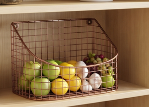 Fine Quality <b>Corner</b> Metal Wire Storage <b>Basket</b> Hanging Modern Design Multi Purpose Neatening Organizer For Home - Product Image 5