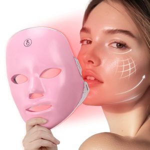 Masque facial LED, thérapie par lumière rouge, soin de la peau, masseur facial, appareil de beauté rechargeable, logo personnalisé, utilisation à domicile - Product Image 4