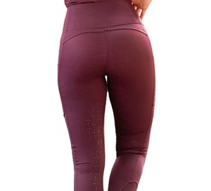 Quần Đùi Cưỡi Ngựa Bằng Silicon Quần Bó Sát Thể Thao Nhảy Ngựa In Logo Và Thêu Tùy Chỉnh Quần Bó Sát Cho Nữ - Product Image 4