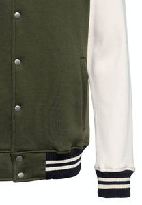 Chaquetas Varsity Premium para Hombre, Color Sólido, Invierno, 100% Algodón, Relleno de Felpa, Logotipo Personalizado Bordado Disponible para Venta al Por Mayor - Product Image 3