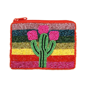 Monedero Artesanal con Cuentas, Bolsa para Monedas Decorativa y Duradera para Uso Personal y Regalos a Precio Económico - Product Image 1