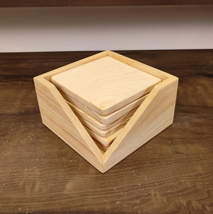 Posavasos de Madera Hechos a Mano Ecológicos de Primera Calidad con Soporte, Decoración Redonda de Estilo Rústico para Mesa, para Uso en el Hogar, Hoteles y Restaurantes - Product Image 2