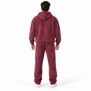 Offre Spéciale – Ensemble de Survêtement Polaire Écologique Uni : Sweat à Capuche Chaud et Pantalon de Jogging – Tenue de Sport Hiver, Entraînement en Salle, Décontracté, Streetwear, Personnalisable - Product Image 3