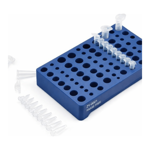 Soporte para Tubos de Ensayo, para 25 Tubos Micro y 32 Tubos PCR, de Aluminio, para Mesas de Laboratorio - Product Image 2