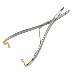 ที่จับเข็มผ่าตัดแบบมืออาชีพ Mathieu Needle Holder TC – ที่จับเข็มผ่าตัดทำจากทังสเตนคาร์ไบด์และสแตนเลสสตีล พร้อมด้ามจับสีทอง - Product Image 3