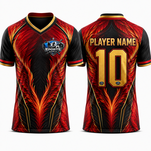 เสื้อทีมฟุตบอลแบบสั่งทำเสื้อทีมแห้งเร็วระบายอากาศได้ดีสำหรับสโมสรโรงเรียน - Product Image 6