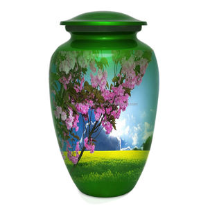 Urna de cremación conmemorativa para cenizas humanas Funeral Adulto con diseño de pájaro Cardenal Urna de cremación 200 Cubic - Product Image 2