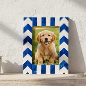 Cadre photo de luxe fait main en résine et os incrustés – Support photo moderne en mosaïque sur mesure pour une décoration intérieure haut de gamme - Product Image 2