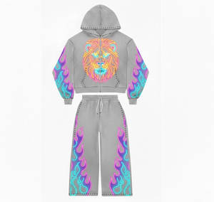 เสื้อฮู้ดดี้นีออนความละเอียดสูงสำหรับผู้ชาย พิมพ์ลายแผงวงจรอิเล็กทรอนิกส์ที่แขนเสื้อ สีสันสดใส สไตล์ไซเบอร์พังก์ แบบสวมหัว - Product Image 6