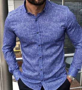 Camisa Casual para Hombre, Manga Larga, Cierre de Botones, Ligera, Transpirable, Estilo Lino y Algodón, para Verano - Product Image 5